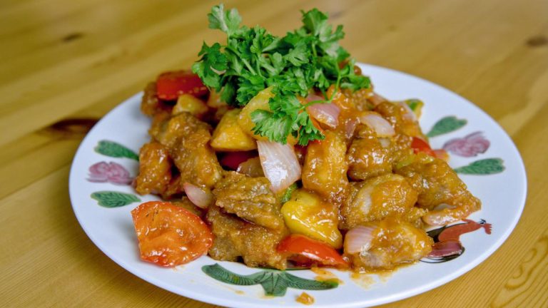 air fryer sweet and sour pork featured image