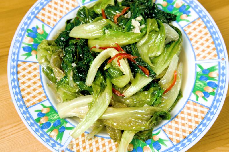 Lettuce with Fermented Tofu (Beancurd) | Chinese Stir-fry